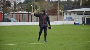 El entrenador de Patronato&nbsp; Diego Pozzo en la previa al partido.
