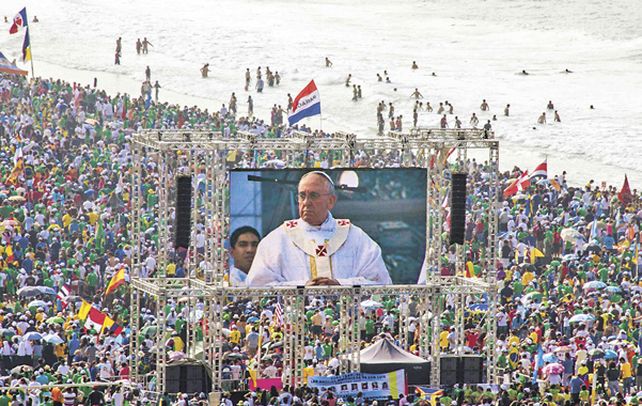 Un solo corazón. Los peregrinos coincidieron en destacar la comunicación del Papa Francisco con los jóvenes.