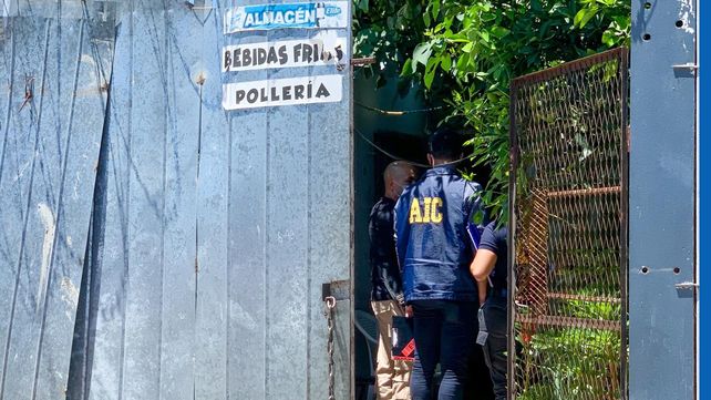 La casa donde se produjo el homicidio de un hombre de identidad paraguaya.