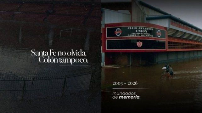 A 23 años de la inundación, Colón y Unión mantuvieron viva la memoria de Santa Fe