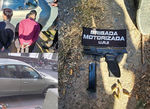 Detuvieron a dos presuntos sicarios que intentaron escapar de la Policía: le incautaron un arma de guerra cargada