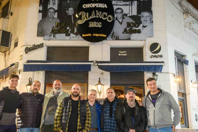 Facundo Rivera, Sergio Durí, Víctor Rivera, Jorge Sauán, Víctor Viñés, Negro Centurión, Fernando Santarelli y Diego Palacio
