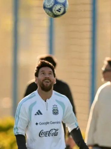 Último entrenamiento de Messi con la Selección Argentina