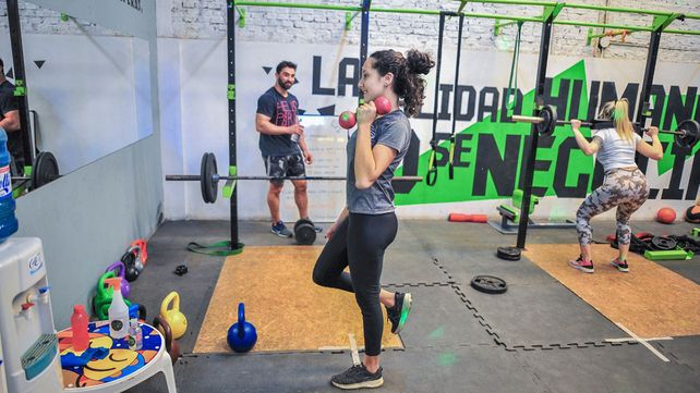 Entrenamiento con distanciamiento.&nbsp;