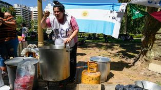 La Plaza San Martín fue el epicentro de una gran movilización de organizaciones sociales