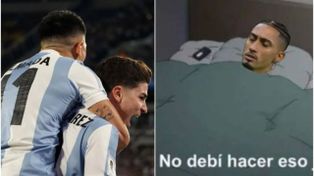 El partidazo con goleada de Argentina generó una ola de memes y cargadas a Brasil