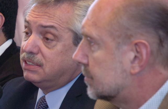 Alberto Fernadez y Omar Perotti