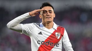 Pablo Solari marcó el primer gol de River.