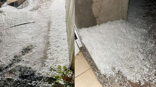 Fotos y videos registraron la caída de granizo.&nbsp;