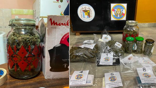 Personal de la División Drogas Peligrosas Rosario del Tala