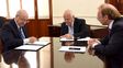 El gobernador Lifschitz y el ministro de Economía, Gonzalo Saglione.