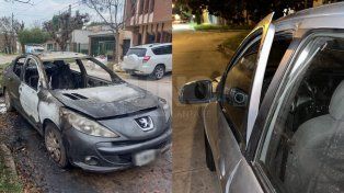 Barrio Los Hornos: robaron un auto y quemaron otro por segunda vez