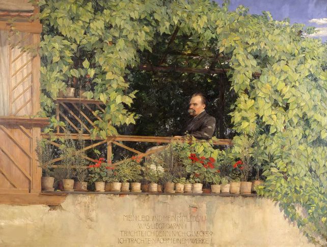 Retrato de Friedrich Nietzsche realizado por el pintor Curt Stoeving.