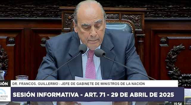 Caso $LIBRA. ﻿Guillermo Francos expone en la Cámara baja nacional.