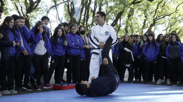 Alumnos de todos los cursos pasaron por el fan fest y se divirtieron siendo parte de las muestras de diversas disciplinas.