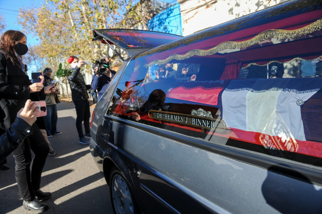El &uacute;ltimo adi&oacute;s al exgobernador Binner. Fue esta ma&ntilde;ana en Casilda.
