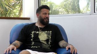 Jorge Broun dialoga con Ovación en el lobby del hotel del predio de Arroyo Seco.