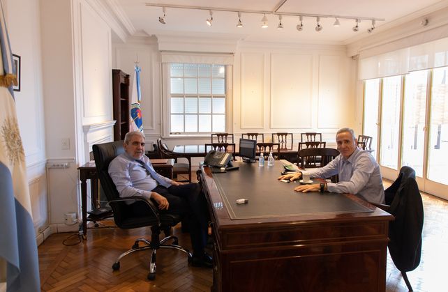 Marcelo Sain se reunión con el nuevo ministro de Seguridad de la Nación