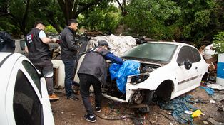 La PDI inspeccionó la chatarrería de Villa Gobernador Gálvez este fin de semana.