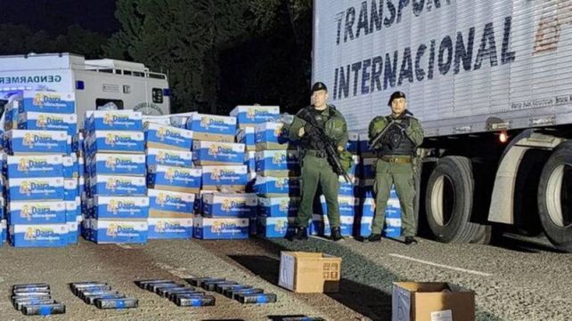 El 29 de diciembre pasado en el control del peaje de General Lagos revisaron un camión que provenía de Bolivia y secuestraron 56 kilos de cocaóna.