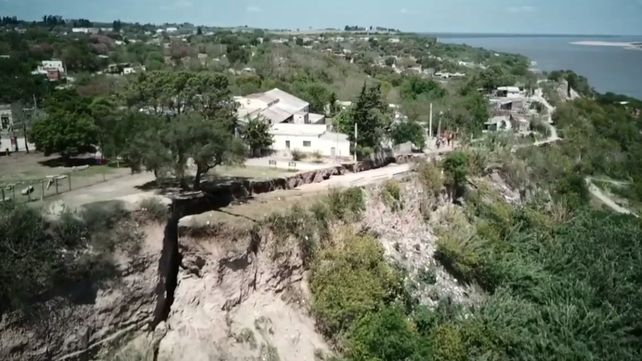Nuevos deslizamientos en las barrancas de Diamante