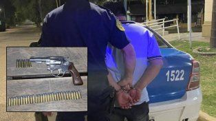 Un hombre fue detenido en San Benito luego de que una intervención por un presunto caso de violencia de género revelara que llevaba un revólver calibre .32.