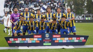 Los once de Central que iniciaron el partido en La Plata frente a Gimnasia.
