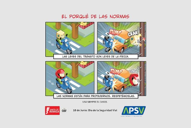 Afiches informativos.