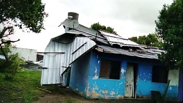 Tormenta en Pueblo Brugo dañó viviendasFotos: Marcos Rivero y otros vecinos&nbsp;
