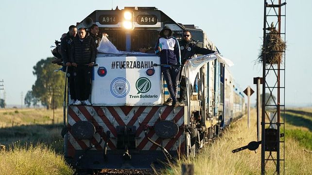 El Tren Solidario llegó a Bahía Blanca con once vagones cargados con donaciones