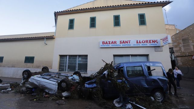 Las impactantes imágenes de la fuerte inundación en Mallorca