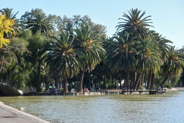 Postal de la ciudad. El Laguito sufre las consecuencias del vandalismo, al igual que el resto del Parque.