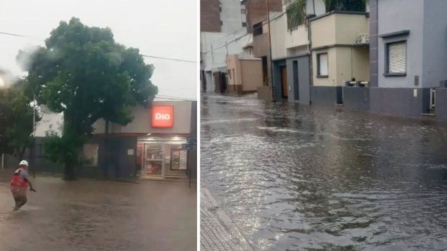 Paraná: abundantes precipitaciones en poco tiempo anegaron calles