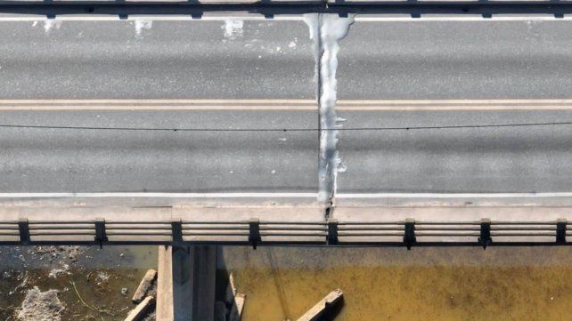 La grieta fue detectada la semana pasada y se produjo en una de las juntas del viaducto