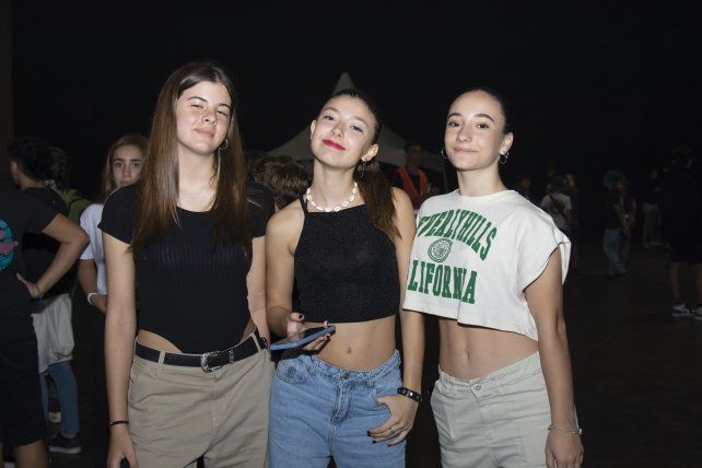 Delfina López, Julia Rodríguez y Manuela Ruax