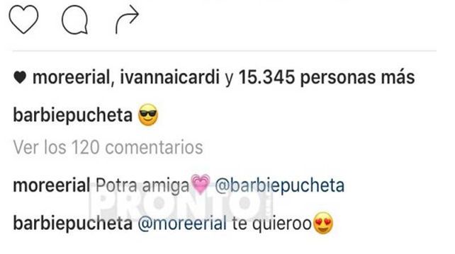 Morena Rial piropeó a Barbie Vélez por una foto hot