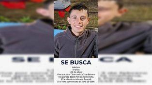 Paraná: buscan a un joven de 19 años oriundo de Basavilbaso
