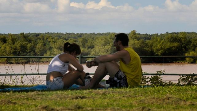 El tiempo. Pese al cielo parcialmente nublado