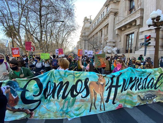 La marcha viboreante en contra de la quema en las islas tuvo una nutrida convocatoria.&nbsp;