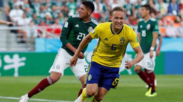 Suecia goleó 3-0 a México y ambos avanzan a octavos