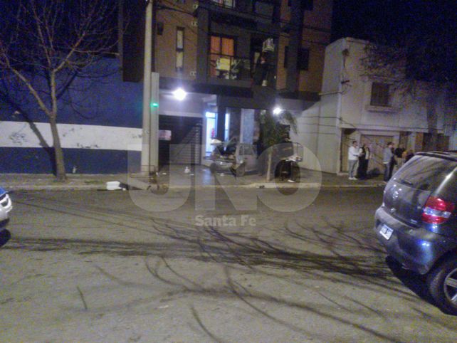 Espectacular triple choque en avenida Urquiza y Juan de Garay de Santa Fe