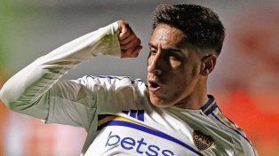 Merentiel marcó el primero para Boca en Junín.