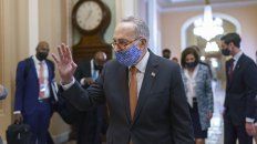 Chuck Schumer, jefe de la bancada de senadores demócratas y gran impulsor del paquete de auxilio. Chuck Schumer, jefe de la bancada de senadores demócratas y gran impulsor del paquete de auxilio.