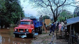 Corrientes: comenzaron las evacuaciones por la crecida del río Uruguay