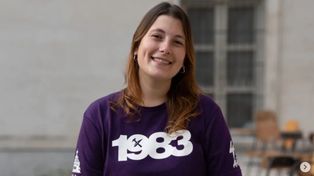 Agustina Rosso Sasia, flamante presidenta de la FUR y militante de la 1983.&nbsp;