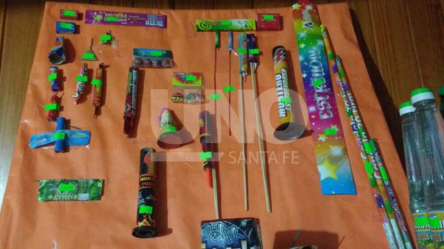 Secuestraron pirotecnia ofrecida por una red social sin ninguna habilitación