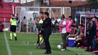 El DT de Racing y sus grandes números.&nbsp;