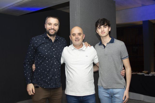 Sergio Lami, Leonardo Piazza y Juaquín Piazza