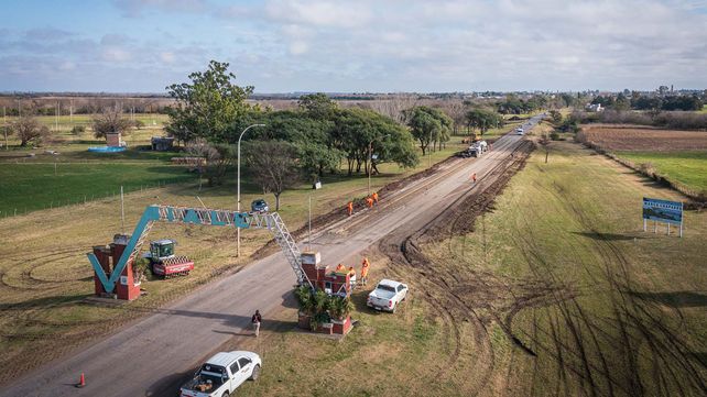 Las obras se concentran en el acceso a la ciudad de Viale