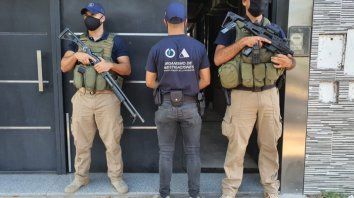 El domicilio del exjefe policial Marcelo Villanúa allanado este sábado en horas de la mañana. El domicilio del exjefe policial Marcelo Villanúa allanado este sábado en horas de la mañana.